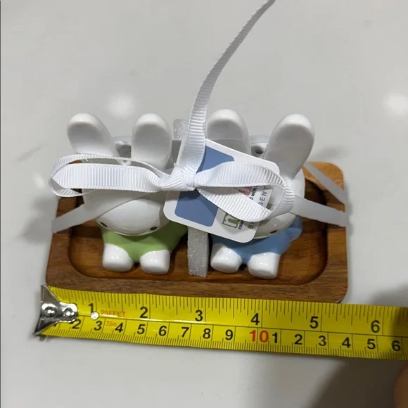 Miffy Ceramic Bunny Pair in Green and Blue - Picture 10 of 11